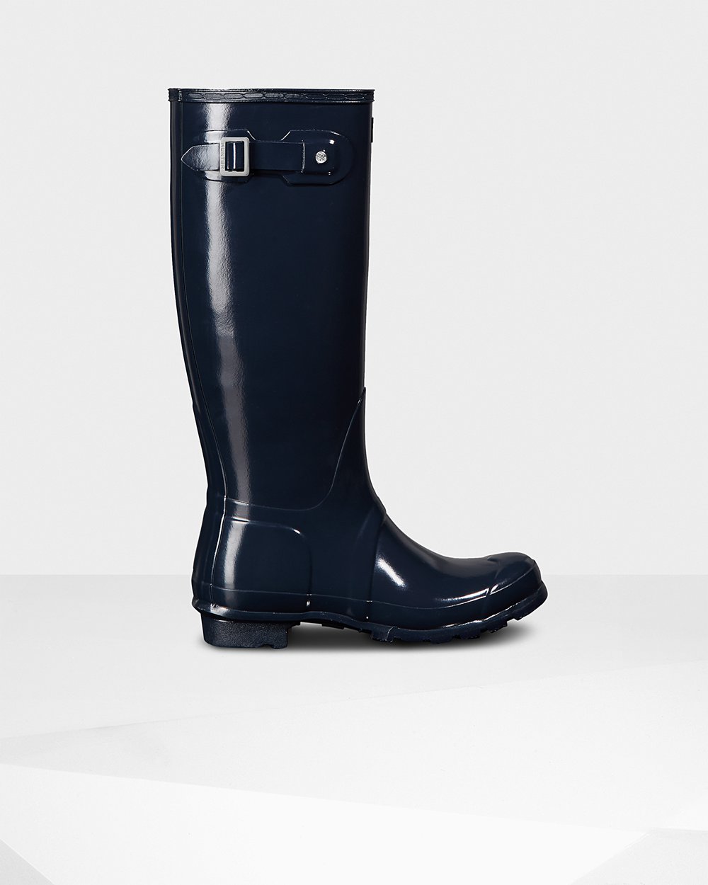 Women Hunter Original Gloss | Tall Rain Boots Navy | NZ-59721-GLEU